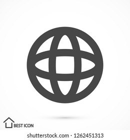 planet vector icon 10 eps