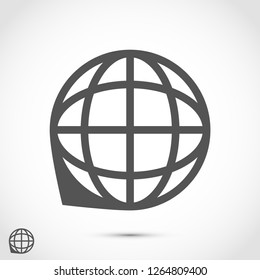 planet vector icon 10 eps