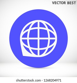 planet vector icon 10 eps