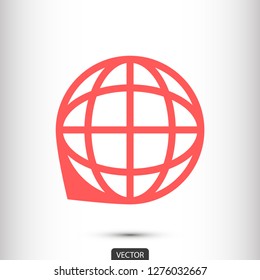 planet vector icon 10 eps