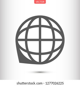 planet vector icon 10 eps