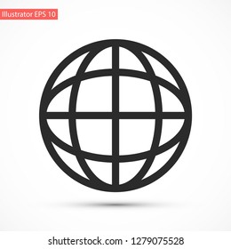 planet vector icon 10 eps