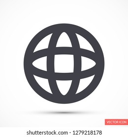 planet vector icon 10 eps