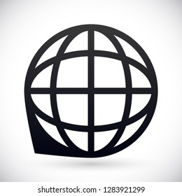planet vector icon 10 eps