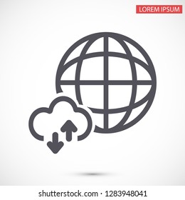 planet vector icon 10 eps