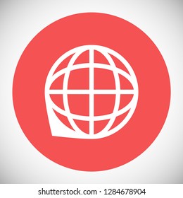 planet vector icon 10 eps