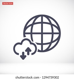 planet vector icon 10 eps