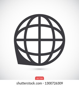 planet vector icon 10 eps