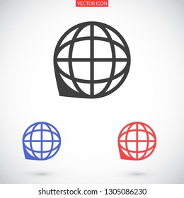planet vector icon 10 eps