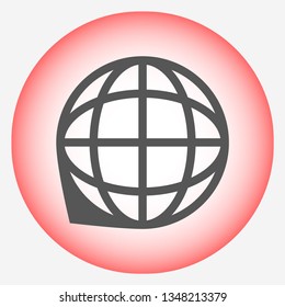 planet vector icon 10 eps