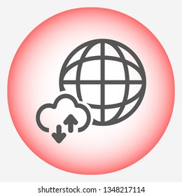planet vector icon 10 eps
