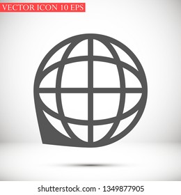 planet vector icon 10 eps