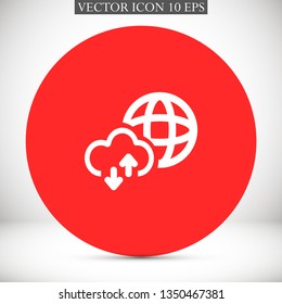 planet vector icon 10 eps