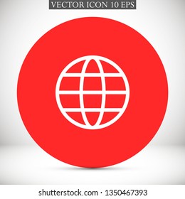 planet vector icon 10 eps
