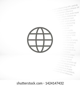 planet vector icon 10 eps , Lorem ipsum Flat design