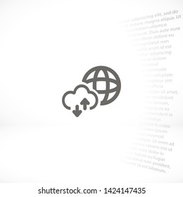 planet vector icon 10 eps , Lorem ipsum Flat design