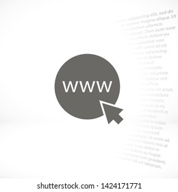 planet vector icon 10 eps , Lorem ipsum Flat design