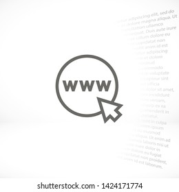 planet vector icon 10 eps , Lorem ipsum Flat design
