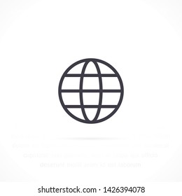 planet vector icon 10 eps , Lorem ipsum Flat design