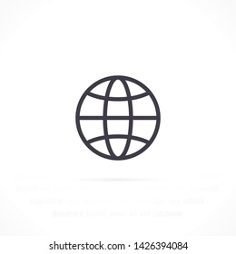 planet vector icon 10 eps , Lorem ipsum Flat design