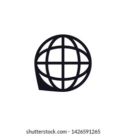 planet vector icon 10 eps , Lorem ipsum Flat design