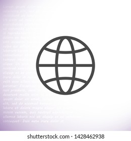 planet vector icon 10 eps , Lorem ipsum Flat design
