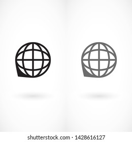 planet vector icon 10 eps , Lorem ipsum Flat design