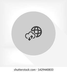 planet vector icon 10 eps , Lorem ipsum Flat design
