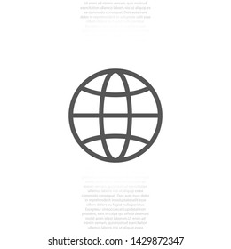 planet vector icon 10 eps , Lorem ipsum Flat design