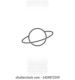 planet vector icon 10 eps , Lorem ipsum Flat design