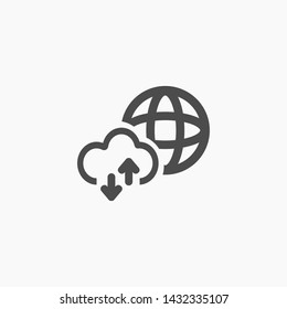 planet vector icon 10 eps , Lorem ipsum Flat design