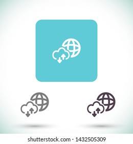 planet vector icon 10 eps , Lorem ipsum Flat design