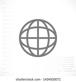 planet vector icon 10 eps , Lorem ipsum Flat design