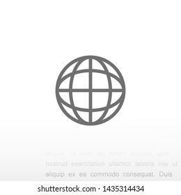 planet vector icon 10 eps , Lorem ipsum Flat design