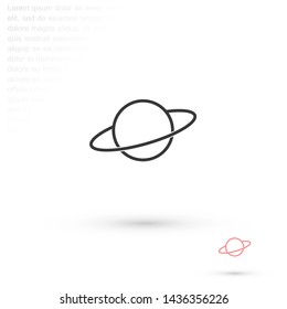 planet vector icon 10 eps , Lorem ipsum Flat design