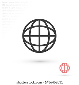 planet vector icon 10 eps , Lorem ipsum Flat design