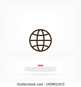 planet vector icon 10 eps , Lorem ipsum Flat design