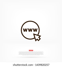 planet vector icon 10 eps , Lorem ipsum Flat design
