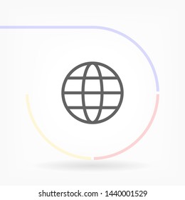 planet vector icon 10 eps , Lorem ipsum Flat design