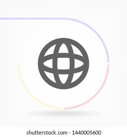 planet vector icon 10 eps , Lorem ipsum Flat design