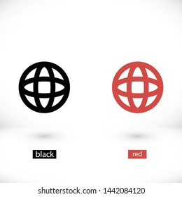 planet vector icon 10 eps , Lorem ipsum Flat design