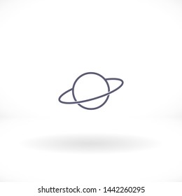 planet vector icon 10 eps , Lorem ipsum Flat design