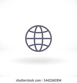 planet vector icon 10 eps , Lorem ipsum Flat design