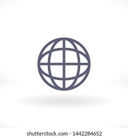 planet vector icon 10 eps , Lorem ipsum Flat design