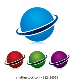 Planet vector icon.