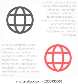 Planet  vector icon