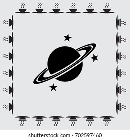 planet vector icon