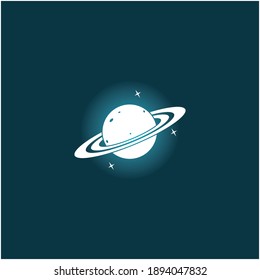 Planet vector icon design illustration ,logo and background.