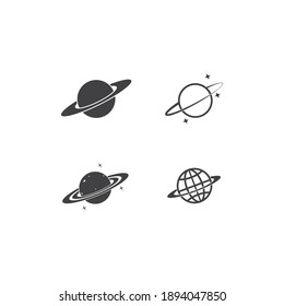 Planet vector icon design illustration ,logo and background.