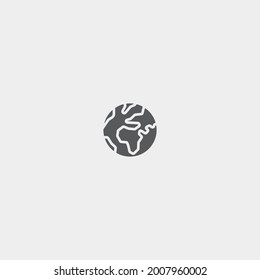 Planet vector icon illustration sign